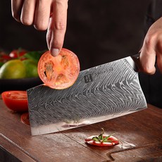 공식수입처 국내배송 67겹 다마스커스 신주오 XINZUO 중식도 Cleaver Knife Damascus 백종원 이연복 스타일 B32 FENG