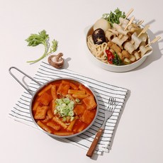 을지로 맛집 킹정떡볶이+밀가루 없는 연육 83% 진심어묵탕 세트, 1040g, 1set, 보통맛(신라면정도)