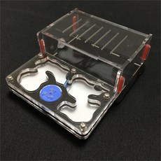 개미 사육장 아크릴 M 사이즈 비행기 디자인 사육 상자 곤충 애완동물 매니아 집개미용, S, black, 1개