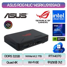 ASUS ROG NUC 14 Enthusiast NUC14SRKU9189A0I (32GB M.2 1TB), 32GB