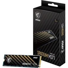 MSI 게이밍 SPATIUM M480 PRO PCIe 40 NVMe M21TB 내장 SSDPCIe Gen4 14 M2280 Read 7400 MBS Write 6000, 1 TB, SPATIUM M371 NVMe M.2 1TB