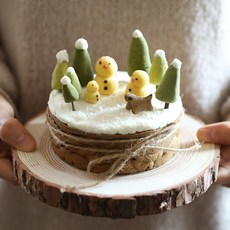 강아지크리스마스케이크