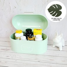 마이글로우 브레드박스 영양제보관함 식탁정리함 철제 약통(티코스터 증정), 아치형-그린(티코스터 증정), 1개