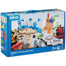 BRIO (브리오) 빌더 컨스트럭션 세트 [총136피스] 대상연령 3세~ (목공 공구놀이 장난감 교육완구) 34587, 상품명참조