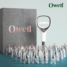 오웰 프리미엄 부항기 풀세트+연결호스+핸들펌프+부항컵, 24개