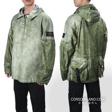 스톤아일랜드 남성 멤브라나 아노락 베이지그린 자켓 721541628 V0090
