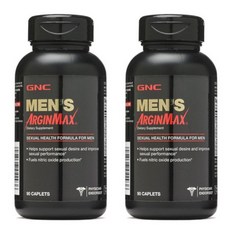 GNC 멘스 아르긴맥스 섹슈얼 헬스 포뮬러 캐플렛 글루텐 프리, 90개입, 2개, 90정