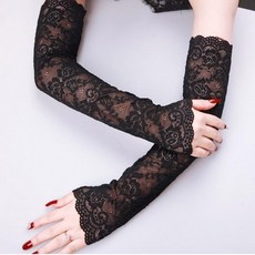 레이스망사레쉬얇은에어매쉬손토시롱글러브