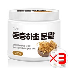 건강앤 동충하초 분말 X3묶음, 3개