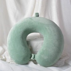 두피마사지기 아동차 u형베게 입자 사무실 개성적인 타입학생 도날드덕 빗 안마 두피 경락, C01-1개포장, T11-미니소-메모리코튼 그린-D48