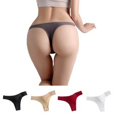 퍼펙트핏 노라인 심리스 무봉제 여성T팬티 이너속옷 4장 세트