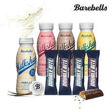 [베어벨스]프로틴 밀크쉐이크 4병+프로틴 초코바 4개, 바닐라 4병+캬라멜 4개