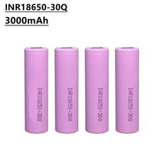 INR18650 충전식 배터리 30Q 3.7V 3000mAh 20A 방전 배터리 팩 용접 장비 등에 적합, 10개