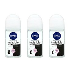니베아 NIVEA 우먼 롤 온 블랙앤화이트 데오드란트 50ml 3팩, 1개