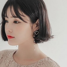 진주체인귀걸이