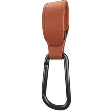 자전거GPS 휴대용 PU 가죽 더블 레이어 강한 360 도 회전 가능한 유모차 등산 허리 버클, 1.1PCS Brown
