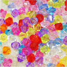 핸디몰 주판알비즈.주판알구슬.이중주판알.축구공비즈, 주판알구슬(4mm)50g