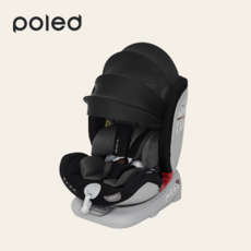 폴레드 올에이지 360 회전확장형 카시트 (ISOFIX & 락킹벨트), 새틴그레이