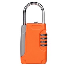 자물쇠 열쇠 잠금 상자 콤비네이션 하우스 외부 블랙 내후성 자리, CHINA, 1개, 1.orange