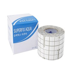 [케이솔루션] 방수롤 아쿠아 방수밴드 픽싱롤 드레싱 투명 필름 테이프 의료용 천반창고, 5cmx10m