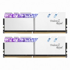 지스킬 DDR4 16GB TRIDENT Z ROYAL 램 데스크탑용 SILVER PC4-25600 CL16 2p