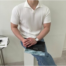 머슬핏니트반팔