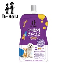 닥터할리 펫 밀크 - 유산균(망고) x 10개 1 box 강아지 고양이 반려동물용품 pet shop, 180ml