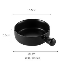 손잡이 앞접시 오븐용 떡볶이 후라이팬 예쁜 그릇 접시 그라탕 파스타 감바스, 없음, B