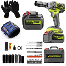 BURY 고출력 임팩드릴 충전식 임팩렌치 전동 무선 드라이버 임팩트 500토크 전문가용, 1개, 본품+배터리 1개