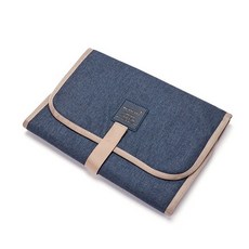 기저귀 접이식 아기 교체 패드 방수 신생아 휴대용 유아 테이블 내구성 옥스포드 시트, [05] Dark Blue, 1개