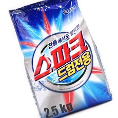 스파크 드럼전용 가루세제 2.5KG 리필 1EA 세탁기세제 분말세제