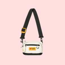 KODAK Apparel 에센셜 스퀘어 미니 크로스백 2.0 IVORY