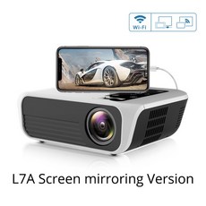 Touyinger L7 LED 1080P 저렴한 갓성비 프로젝터 가정용 강의용 빔프로젝터 풀 HD 미니 브랜드 USB 비머, 02 L7A Mirroring_06 체코
