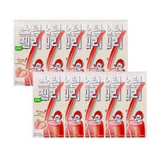 건영제과] 스틱젤리 딸기맛, 60g, 10개, 10개