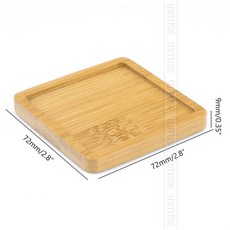 화분랙 스텐드 원목 화분 철제 베란다1pc 14 디자인 꽃 냄비 홀더 다육 분재 패드 대나무 트레이 화분 홈, 7.2x7.2cm, 04 7.2x7.2cm