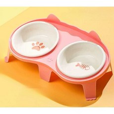 강아지식기 강아지도자기밥그릇 세트 도자기 길냥이, 1개, 블랙 블랙그릇