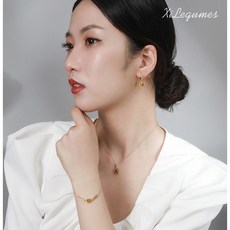 14k목걸이롱귀걸이셋트