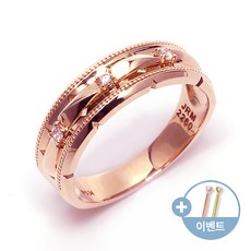 18K 반지 심플 스톤 버블라인 큐빅 반지 RCW15141