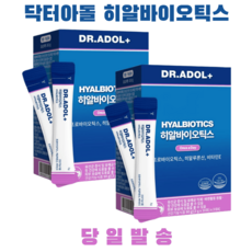 닥터아돌 여성질 유산균 유래 히알바이오틱스 피부건강 3g 30포 X 2박스 DR.ADOL+, 닥터아돌 히알바이오틱스 피부건강 3g 30포 X2박스