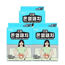 동국제약 굿잠 온열패치 10입(1입x10ea) 붙이는 핫팩 복부 아랫배케어 패치 손난로핫백 온찜질 파스형 붙이는 핫팩 배에 붙이는 핫팩 옷에 붙이는 핫팩, 3개