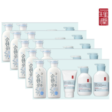 호호몰 일리윤 저자극더마헤어바디 선물세트 -(세라마이드 아토로션 워시 집중크림 샴푸), 5set