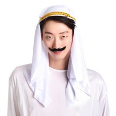 파티해 아랍만수르모자 [블랙], 화이트