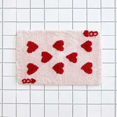 재입고 노미아 하트8 러그, 핑크(50x80), 1개, 1개