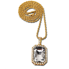 유색큐브펜던트