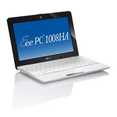 Asus Eee PC Seashell 1008HA-PU17-BK 25.4cm(10.1인치) 블랙 넷북 - 배터리 수명 6시간 (윈도우 7 홈 프리미엄), White