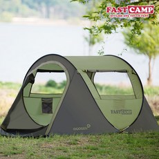 FASTCAMP 패스트캠프 원터치텐트 베이직3 PLUS+, 올리브그린, 3~4인용