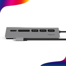 NEXT-9721TC USB 3.0 Type-C 5 in 1 카드리더기, 본상품선택