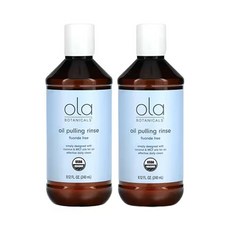 닥터머콜라 오일 풀링 린스 불소 없음 240ml(8.12fl oz), 2개, 240ml