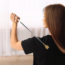5단 늘어나는 효자손 스텐 자석 안마볼 안테나 등긁개 길이조절, 2. 블루, 1개