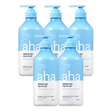 애경 더마앤모어 아하 쿨링 비듬 샴푸 600ml, 5개